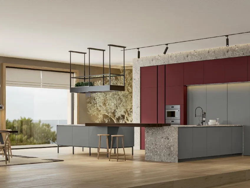 Cucina Moderna con penisola Gea 05 di Arrex